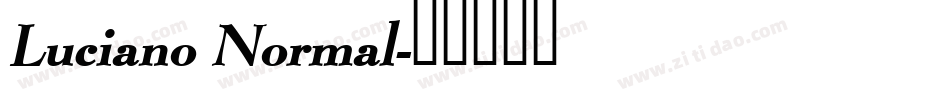 Luciano Normal字体转换